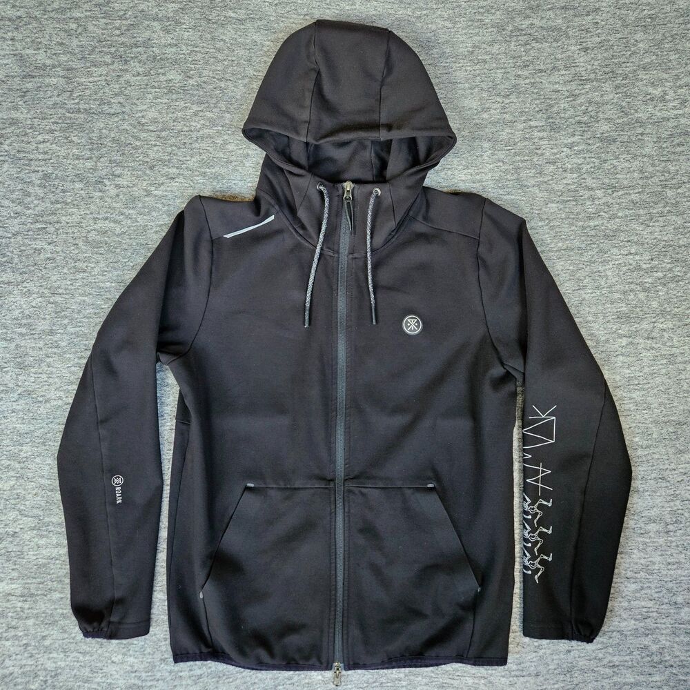 Roark Hoodie Men's Small El Morro Fleece Full Zip Perofrmance Stretch Run Amok